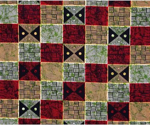 Vista 3 de HollandaisWax Tela africana 6 yarda impresa tela africana Ankara tela de cera para vestido de fiesta 6681NEWa