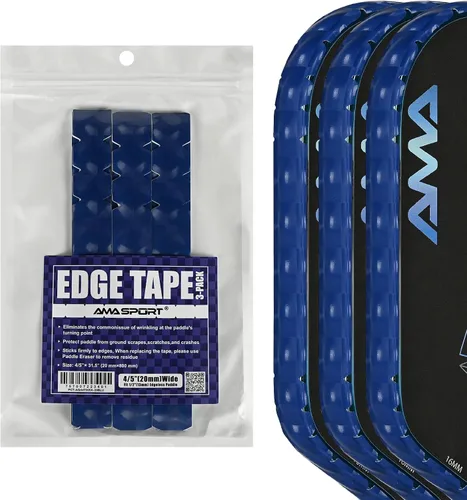 Vista 38 de PICKLETECH Cinta de protección de pala de pickleball – Protector de borde de cabeza de paleta – Cinta de protección de borde de raqueta ajuste