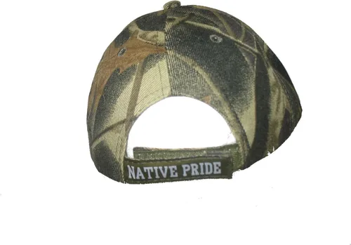 Vista 5 de AES Gorra bordada de camuflaje con diseño de águila nativa india y orgullo nativo americano, Camo
