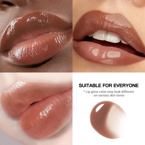 Vista 60 de BAISEN DIARY 2 en 1 doble punta mate delineador de labios y brillo de labios, lápiz combinado de labios marrón nude degradado, delineador de labios