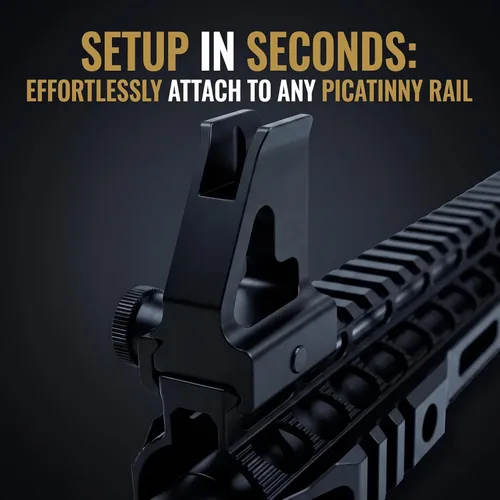 Vista 3 de A2 Front Sight - Fixed Iron Sights - All Metal Rifle Sights - Gun Sights Designed to Mount on Picatinny Iron Sight Rail