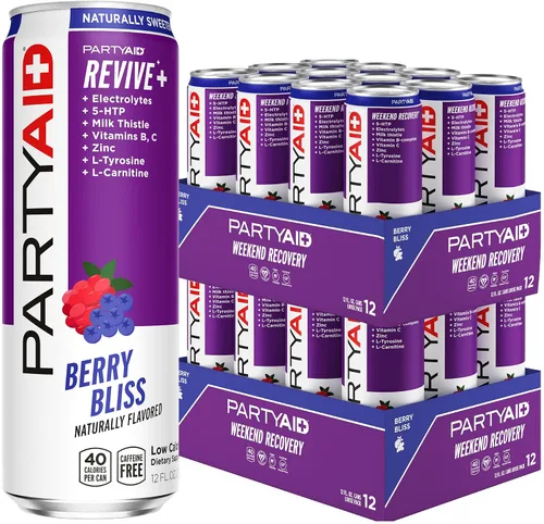 Vista 8 de LIFEAID Mezcla de rehabilitación de PartyAid, se siente bien esta noche y mañana, contiene 5-HTP, complejo B, cardo de leche, electrolitos, sin