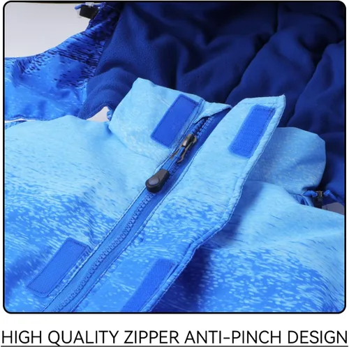 Vista 3 de AIMISYOU Conjunto de chaqueta y pantalones de esquí para niños, abrigos de lluvia para snowboard de invierno, trajes de nieve para niñas y niños