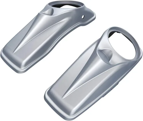 Vista 93 de Tapas para bocinas de motocicleta aptas para 2014+ Harley Touring Hard Saddle Bags - Whisky ámbar, 8 pulgadas Amber Whiskey