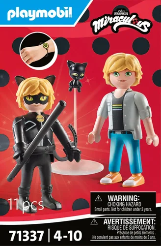 Vista 5 de Playmobil Miraculous: Adrien & Cat Noir