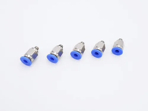 Vista 32 de Conexión de conexión de 1/2" OD x 1/2" macho NPT rosca, línea de agua recta macho neumática, conectores de empuje rápido (paquete de 4)