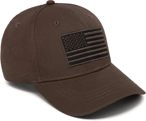 Vista 2 de Gorra de béisbol con la bandera estadounidense para hombres y mujeres, diseño patriótico inspirado en la táctica con bordado de la bandera
