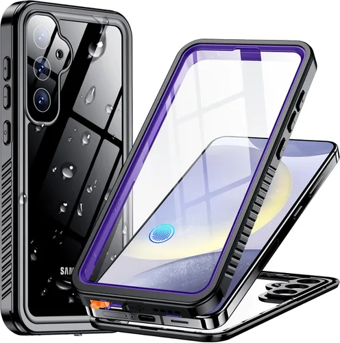 Vista 9 de Funda para Samsung Galaxy S10 Plus, protector de pantalla integrado con orificio para huella dactilar, protección de cuerpo completo, carga