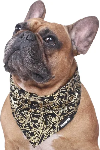Vista 14 de iChoue Arnés para bulldog francés, ajustable, acolchado, hebilla bloqueada con asa para perros carlino francés, Boston Terrier inglés, azul, talla S