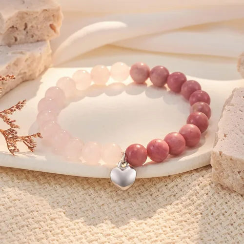 Vista 4 de HGDEER Get Well Soon Gifts - Pulsera curativa de amatista natural para mujeres, hombres, adolescentes y niñas, Metal, Sin gemas.