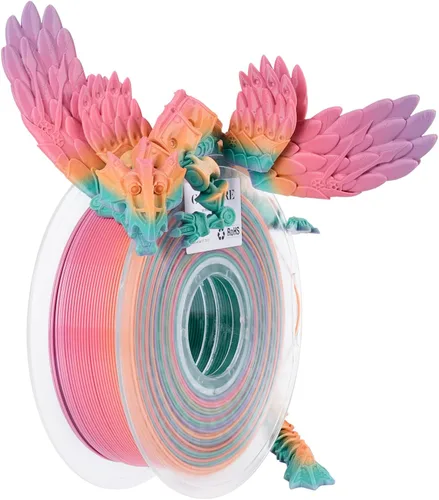 Vista 6 de Conjure PETG Rainbow - Filamento para impresora 3D, 2.2 libras Arco iris-2.2 lbs