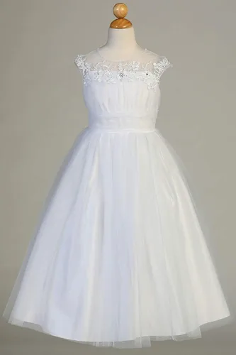 Vista 3 de SWEA Pea & Lilli - Vestidos de Primera Comunión con manga corta para niñas de 7 a 16 años