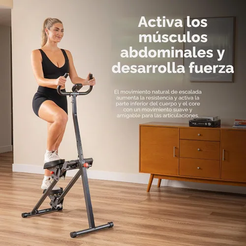 Vista 2 de Sunny Health & Fitness Stair Stepper & Climber Exercise Equipment for Home Workout, Compact Cardio Training Machine