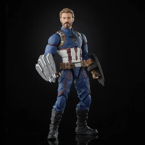 Vista 3 de Marvel Hasbro Avengers Infinity Hasbro Legends Series - Figura de acción del Capitán América (5.9 in), diseño premium, incluye 5 accesorios
