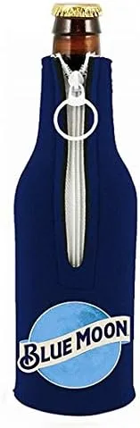 Vista 2 de Blue Moon Juego de 2 soportes para botellas de cerveza Kaddy Huggie Coolie