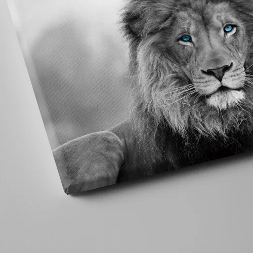Vista 7 de Lienzo decorativo para pared, póster de leones en blanco y negro, impresiones de retratos de animales, pintura abstracta de leones, arte de pared