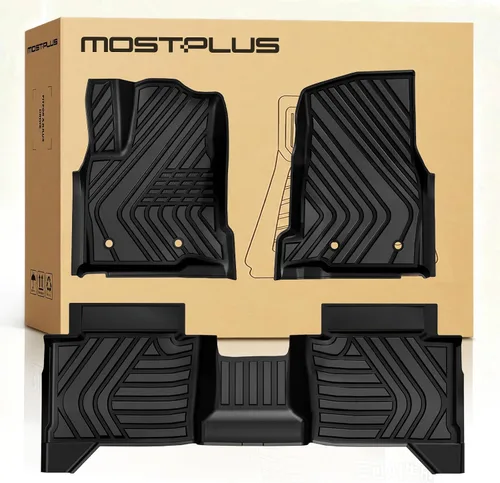 Vista 9 de MOSTPLUS Alfombrillas para Tesla Modelo Y Juniper 2025 2026 para todo tipo de clima, TPE con alfombrilla de carga trasera y alfombrilla de respaldo