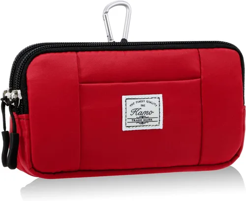 Vista 8 de KAMO Funda multiusos de lona horizontal para smartphone, funda para teléfono celular con asa para cinturón, bolsas de cinturón para mujeres, funda