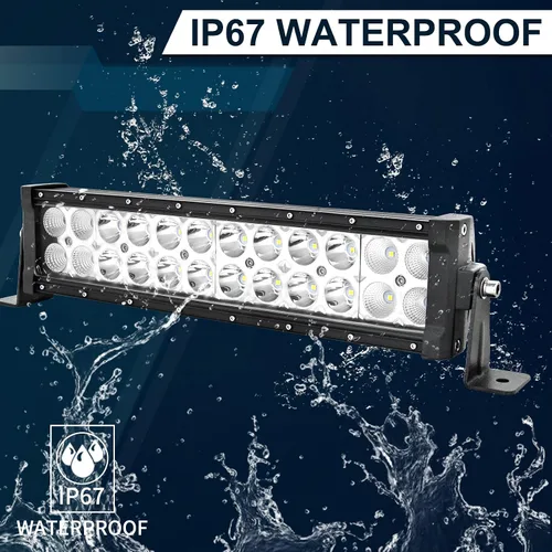 Vista 4 de Willpower 13 en 16 pulgadas 72W Spot Flood Combo LED Barra de luz de trabajo para camión coche ATV SUV 4X4 Jeep Truck lámpara de conducción