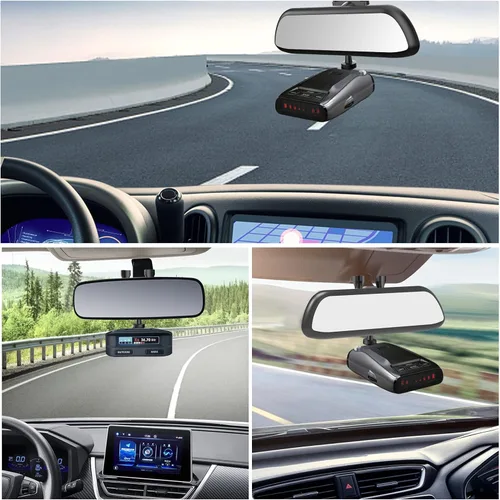 Vista 6 de Soporte para detector de radar para espejo retrovisor de coche, adecuado para montaje de radar de varilla de espejo retrovisor serie Uniden