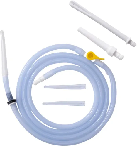 Vista 2 de Kit de enema pieza de repuesto (juego de 2 piezas) Manguera de enema de silicona Accesorios de limpieza de colon