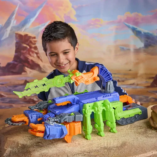 Vista 6 de Transformers CYBERWORLD - Juego de batalla Scorponok Strike, juego de figuras de acción de conversión con luces y sonidos, juguetes robot para niños