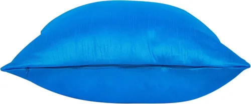 Vista 6 de Juego de 2 fundas de almohada decorativas para sofá, color azul aguamarina, almohada de granja de 12 x 12 pulgadas, fundas de almohada de seda