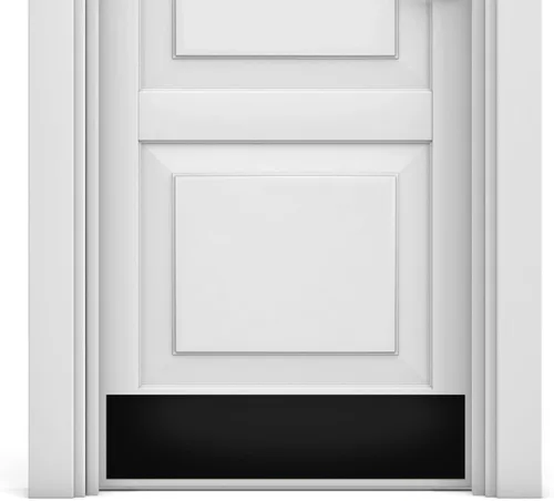Vista 11 de Deck The Door - Placa protectora para puertas - Acento elegante y protección duradera - Aluminio anodizado - Incluye autoadhesivo fácil - 6x28