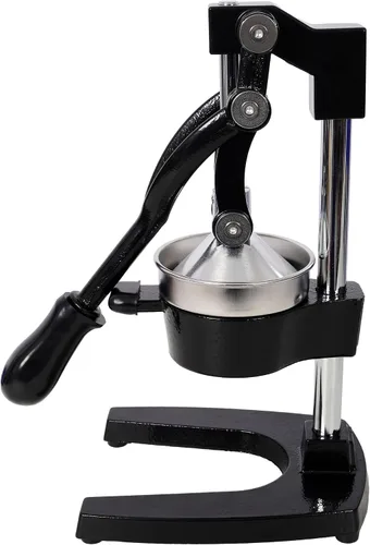 Vista 3 de Exprimidor manual de hierro fundido, exprimidor de encimera resistente para uso comercial, exprimidor de acero inoxidable para frutas frescas