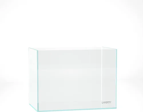 Vista 16 de LANDEN 25C 3.7 Galones Cubo Tanque de Acuario Sin Montura de Hierro Bajo, W9.84×D9.84×H9.84 pulg(25x25x25cm) 5mm de Grosor con Almohadilla