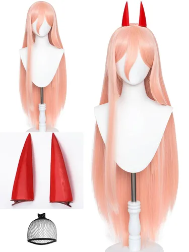 Vista 41 de Peluca corta y recta de anime para cosplay de anime de 14 pulgadas, peluca