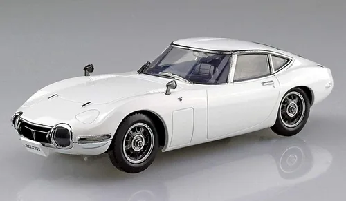 Vista 2 de Aoshima 1/32 The Snap Kit No.05A 2000GT (Pegasus White) - Kit de construcción de modelos de plástico # 5627