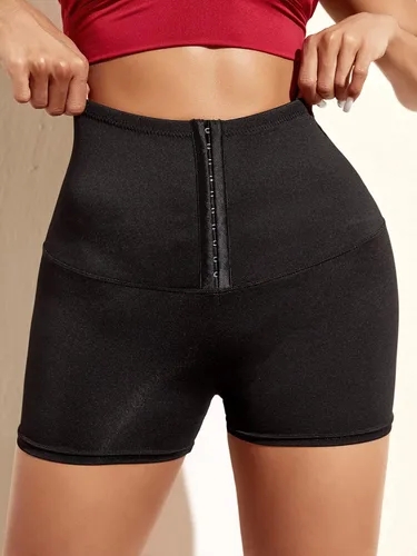 Vista 5 de Floerns Pantalones cortos moldeadores de cintura alta con control de abdomen para mujer