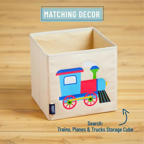 Vista 2 de Bolsa de dormir Olive Kids con dibujos de trenes