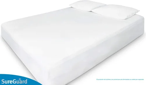 Vista 5 de SureGuard - Protector de colchón California King, 100% impermeable, hipoalergénico, funda de algodón ajustable de alta calidad, suave