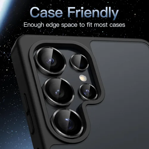 Vista 13 de JETech Protector de lente de cámara para Samsung Galaxy S25 Ultra, negro, 1
