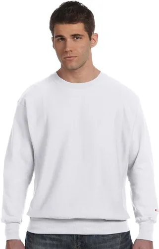 Vista 19 de Champion - Sudadera con cuello redondo para hombre, tejido invertido, sudadera de forro polar pesado para hombre Negro