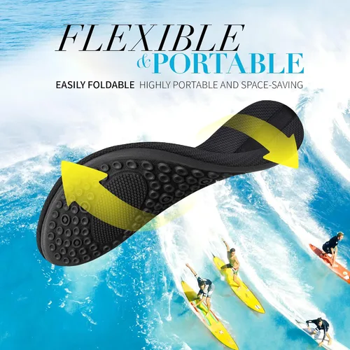 Vista 3 de Homitem Zapatos de agua para mujeres y hombres, calcetines acuáticos para natación, playa, piscina, río, sin cordones, de secado rápido