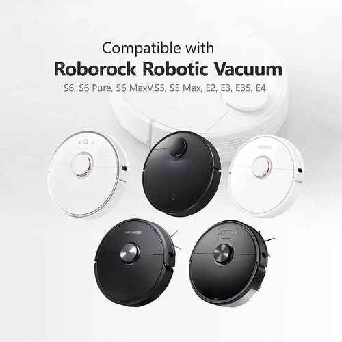 Vista 2 de KEEPOW 12 paños de microfibra compatibles con Roborock S5, S5 Max, S6, S6 Pure, S6 MaxV, E4, E35 y E2 Mi, lavables y reutilizables