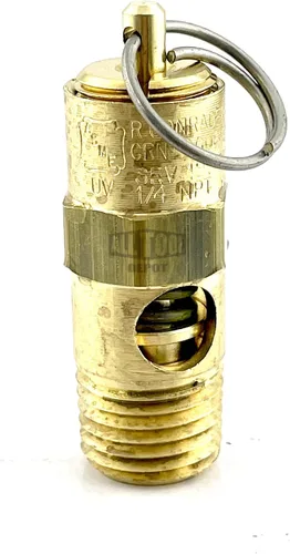 Vista 2 de Nuevo 1/4 "NPT 120 PSI 60 SCFM compresor de aire de alto flujo válvula de seguridad presión de alivio, tanque Pop Off