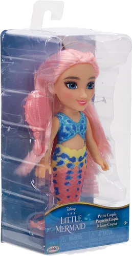 Vista 6 de Disney La Sirenita Caspia - Muñeca pequeña de 6 pulgadas con peine para el pelo