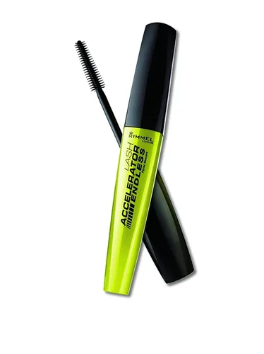 Vista 2 de Rimmel - Máscara para pestañas Lash Accelerator Endless, color negro, 0.33 onzas líquidas