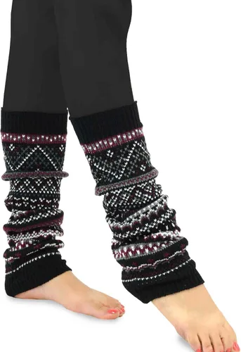 Vista 19 de TeeHee - Calentadores de pierna hasta la rodilla, extra largos hasta el muslo, puños para botas para mujer, multipares de regalo para ella 3 pares