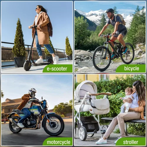 Vista 17 de eLinkSmart - Cerradura de bicicleta de huellas dactilares, bloqueo de cable