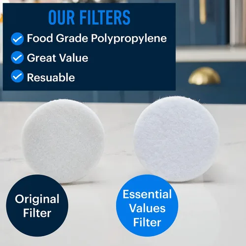 Vista 6 de Essential Values 8 Pack Cold Brew Coffee Filters - Replacement Coffee Filter Bags - Compatible with Toddy Cold Brew Maker