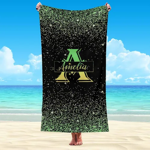 Vista 37 de Artsadd Toalla de playa personalizada para adultos, manta de playa personalizada de baloncesto con nombre inicial como regalo de fiesta para viajes