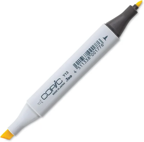 Vista 22 de Copic Marcador de alcohol clásico, de doble punta, Y08-Copic, amarillo ácido