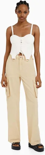 Vista 5 de Women High Waist Workwear Pants Wide Leg Casual Pants Combat Military Trouser Baggy Y2k Straight Wide Leg Pants with Pockets