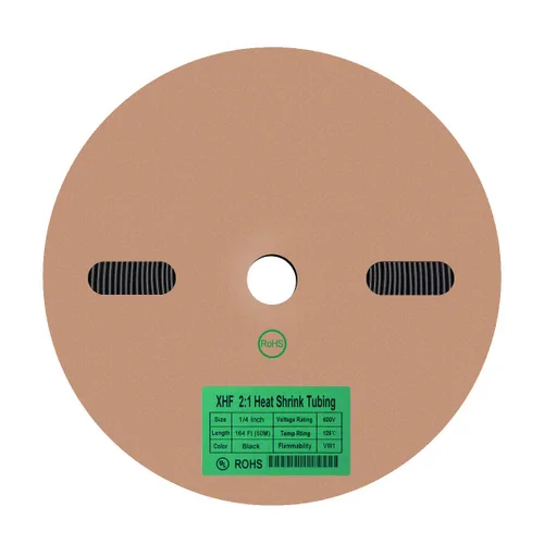 Vista 15 de XHF Rollo de tubo termorretráctil de 20 pies y 1-1/2 pulgadas con certificación UL 2:1, tubo retráctil industrial eléctrico para aislamiento