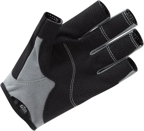 Vista 3 de Gill Deckhand - Guantes de vela de dedo corto con dedos de 3/4 de longitud, protección solar UV 50+ y repelente al agua